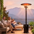 thumbnail image 6 of FOOWIN 50,000 BTU Patio Heater for Outdoor Use, Outdoor Heater with Round Table, Wheels, Protection System, Black, 6 of 10