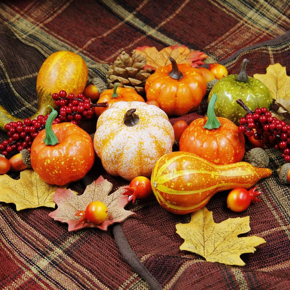 Festival Artificial Pumpkin Decoration Lifelike Home Party Autumn Style 