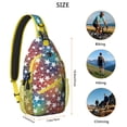 thumbnail image 2 of Minimalist Chic Sling Backpack for Travel and Daily Use, Lightweight Crossbody Bag Featuring Classic Artistic Geometric and Colorful Abstract Patterns, 2 of 6