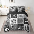 thumbnail image 2 of Rv Bedding Sets 7 Piece Plaid Camper Bed In A Bag Queen Rustic Farmhouse Camping Bunk Comforter Set Camper Accessories For Travel Trailers,Woodland Travel Bed Set Men, 2 of 5