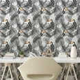 thumbnail image 2 of Ambesonne Toucan Peel & Stick Wallpaper for Home, Monstera and Tropical Bird, 13"x36", Apricot Grey Dimgray, 2 of 5