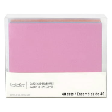 12 Packs: 40 ct. (480 total) 4.25" x 5.5" Shimmer Cards & Envelopes by Recollections™