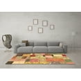 thumbnail image 3 of Ahgly Company Indoor Square Patchwork Brown Transitional Area Rugs, 8' Square, 3 of 4