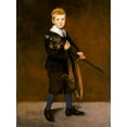 thumbnail image 2 of Manet, Edouard 19x24 Black Ornate Wood Framed with Double Matting Museum Art Print Titled - The Child with the Sword, 2 of 4