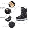 thumbnail image 7 of HOBIBEAR Boys Snow Boots Winter Waterproof Slip Resistant Shoes Black,5.5 Big Kid, 7 of 7