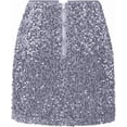 thumbnail image 2 of Ailaofu Sequin Skirt Women's Party Sparkle Glitter Mini Skirt for Club Night Out, 2 of 3