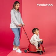 Yvolution Y Glider Luna, 3-in-1 Ride-on Toy to Kids Kick Scooter LED Light-up Wheels Red Unisex