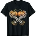thumbnail image 1 of T-Shirt Citrouille Main Squelette de Seins pour Femmes halloween - Noir - 2TG, 1 of 2