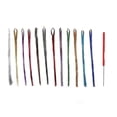thumbnail image 1 of Girls Hair Extensions Kit with Tool 12 Colors Sparkly and Shiny with Glitter Highlights, 1 of 1