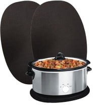 2 Pcs Heat Resistant Mat Tutuviw Fireproof Mats for 6-8 Quart Slow Cooker Appliance Kitchen Countertop Protector Hot Pad Grill Mats No-slip and Waterproof for Air Fryer Slow Cooker (11.8 x 17.8 in)