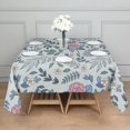 thumbnail image 5 of Floral Square Tablecloth 42x42in(107x107cm) – Waterproof Polyester Printed Table Cover, Wrinkle Resistant & Washable for Kitchen Dining Picnic Party Decor, Thanksgiving,Christmas, Spring,Flower, 5 of 6