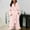 1-Pink, variant on Women Robe Women's Hooded Fleece Towelling Dressing Gown Women's Bathrobe Lightweight Sauna Gown House Coat Long Bathrobe Plush Long Style Women Robes