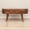 Brown#3, variant on Coffee Tables Solid Wood Floating California Walnut Open Console, 2-Drawers, Brown,Wooden Coffee Tables