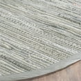 thumbnail image 3 of Safavieh Rag 4' Round Hand Woven Cotton Rug in Gray, 3 of 3