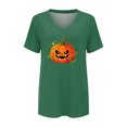 thumbnail image 4 of Bovemsi Cute Summer Tops Loose‑Fit V‑Neck Graphic Short‑Sleeve Prints Fashion Outfits Clothes L, 4 of 4