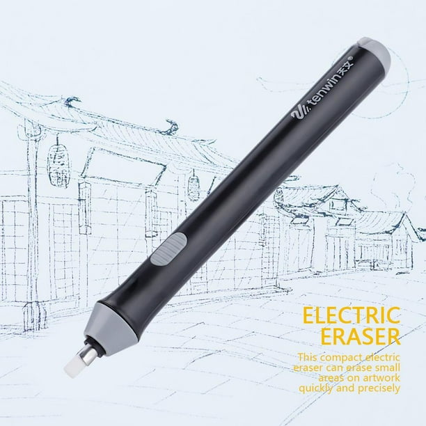 Tebru Tenwin Electric Battery Operated Automatic Pencil Eraser with 22