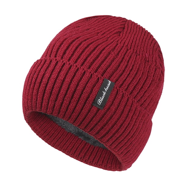 Gorros de invierno para mujer, gorros de invierno para mujer y hombre con forro polar cálido para clima frío, gorro de moda para mujer con calavera