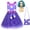 Dress+Wig+Bag, variant on Girls Envy Costume Dress w/Bag Wig Halloween Princess Cosplay Party Outfits, Size 3-9Y
