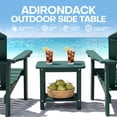 thumbnail image 5 of Cobiod Adirondack Square Outdoor Side Table, 2-Tier Storage Patio Side Table, HDPE End Tables for Backyard Pool Porch Garden Lawn, 14 x 18.4 inch, green, 5 of 9