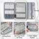 thumbnail image 4 of Travel Organizer For Women, Tangle Free Portable Leather Jewelry Storage Roll Bag Envelope, 4 of 5