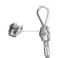 thumbnail image 3 of M3 Single Wire Rope Clip Wire Rope Clamps Adjustable Wire Clamps For (20pcs), 3 of 5