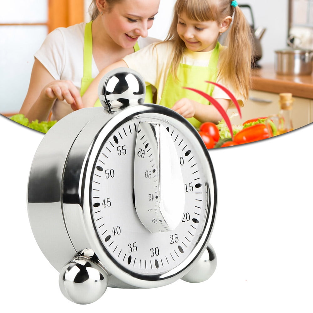Kitchen Cooking Baking Timer Wind Up Mechanical Clock Alarm 60 Minute Reminder 