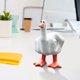 thumbnail image 1 of Decoración De Pato Pequeño Figura de pato linda con dedo medio, adorno de pato de mesa de 7,5 cm, regalo de escritorio creativo, 1 of 6