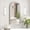 Black-16" x 32"-Right Opening, variant on Hironpal Medicine Cabinet Mirror,16" x 32" Arched Bathroom Mirror Cabinet, Recessed/Wall Mounted,Metal Edge,Brushed Gold