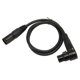 thumbnail image 3 of XLR Male to XLR Right Angle Female Microphone Cable 3 Pin Silver Plated OFC Conductor XLR Microphone Balanced Cable 29.5in, 3 of 5