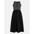 thumbnail image 5 of Time and Tru Women's Sleeveless Henley Midi Dress, Sizes XS-XXXL, 5 of 5