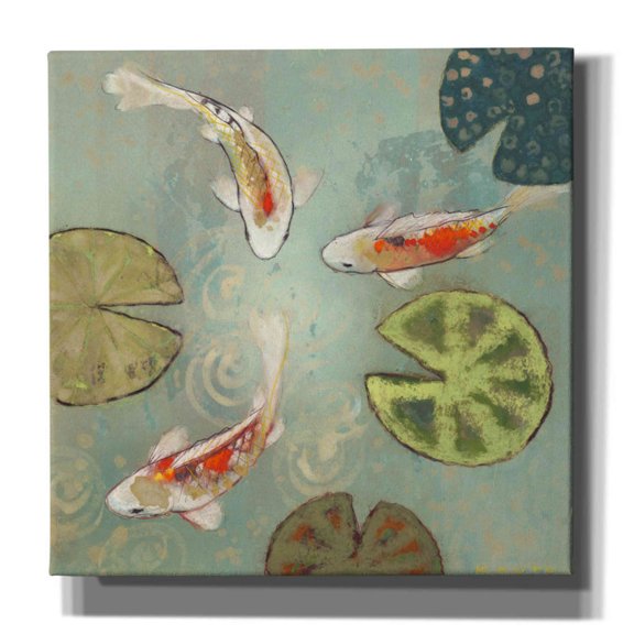 Epic Graffiti 'Floating Motion II' by Aleah Koury, Canvas Wall Art, 12"x12"