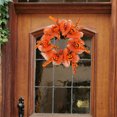 thumbnail image 4 of HWRETIE Corona de malla de calabaza de Halloween,guirnalda colgante para puerta para decoración espeluznante de Halloween y fiesta de otoño con acentos de calabaza, 4 of 6