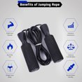 thumbnail image 3 of Basics Standard Jump Rope Adjustable Tangle-Free Skipping Rope with Steel Wire for Men Women, 3 of 5