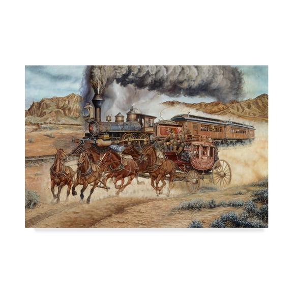 Trademark Fine Art 'Reluctant For Progress' Canvas Art by Les Ray