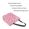 thumbnail image 3 of FORMRS Womens Canvas Tote Bag with Zipper Inner Pocket Shoulder Handbag, Strawberry Bliss, 3 of 7
