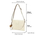 thumbnail image 3 of Ywbawe Striped Rectangular Straw Bag, Casual Vacation Shoulder and Crossbody Bag, Beach Tote, Summer Handbag, and Travel Accessory, 3 of 6