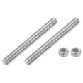thumbnail image 1 of 1/2"-13 Fully Threaded Rod, 2Pcs 304 Stainless Steel 4.7" Long Threaded Screw, 1 of 7