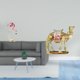 thumbnail image 2 of Estatua de resina de flamenco, escultura de pájaro, decoración del hogar, chimenea, arte moderno, figura de jardín con soporte de metal para estante d, 2 of 8