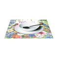 thumbnail image 3 of Ryvnso Placemats Set of 4 Birds Butterfly on Flowers Dining Mats Heat-Resistant Non-Slip Washable Table Mat, 3 of 8