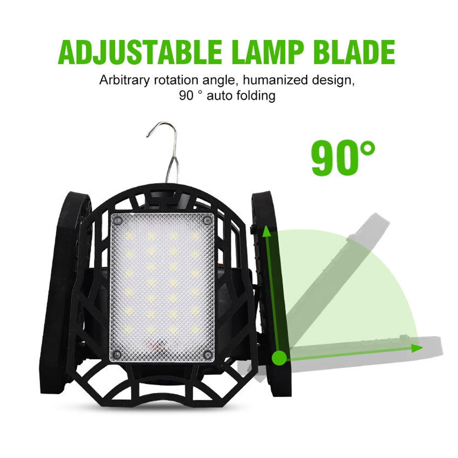 104 LED Solar Camping Light 4 Leaf Foldable Garage Light Rechargeable With Remote Waterproof Outdoor Emergency Tent Light ,Easy to Install