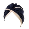 thumbnail image 1 of Womens Fashion Elastic Solid Color Comfortable Cap Beaded Large Cap for Women, 1 of 4