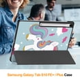 thumbnail image 6 of Allytechgroup Slim Case for Samsung Galaxy Tab S10 FE+ 13.1 Inch 2025 SM-X620 X626B, Trifold Stand Flip Cover Protective Drop Proof Stylish Tablet Case for Galaxy Tab S10 FE+ Plus 5G, Unicorn, 6 of 7