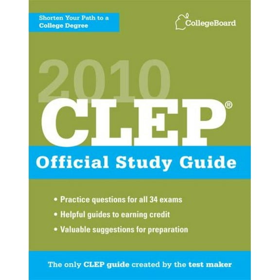 Pre-Owned CLEP Official Study Guide 2010 (Paperback) 0874478537 9780874478532