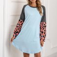 thumbnail image 1 of Vestido de cuello redondo, vestido corto Vestido de cuello redondo para mujer Vestido corto Resistente y duradero, 1 of 7