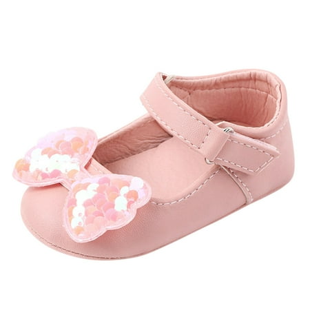 

Binmer Toddler Infant Kids Baby Girls Bowknot Shoes First Walkers Shoes