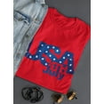 thumbnail image 3 of Cool Text: Usa 4th July T-Shirt Women -Image by Shutterstock, Female 3X-Large, 3 of 4