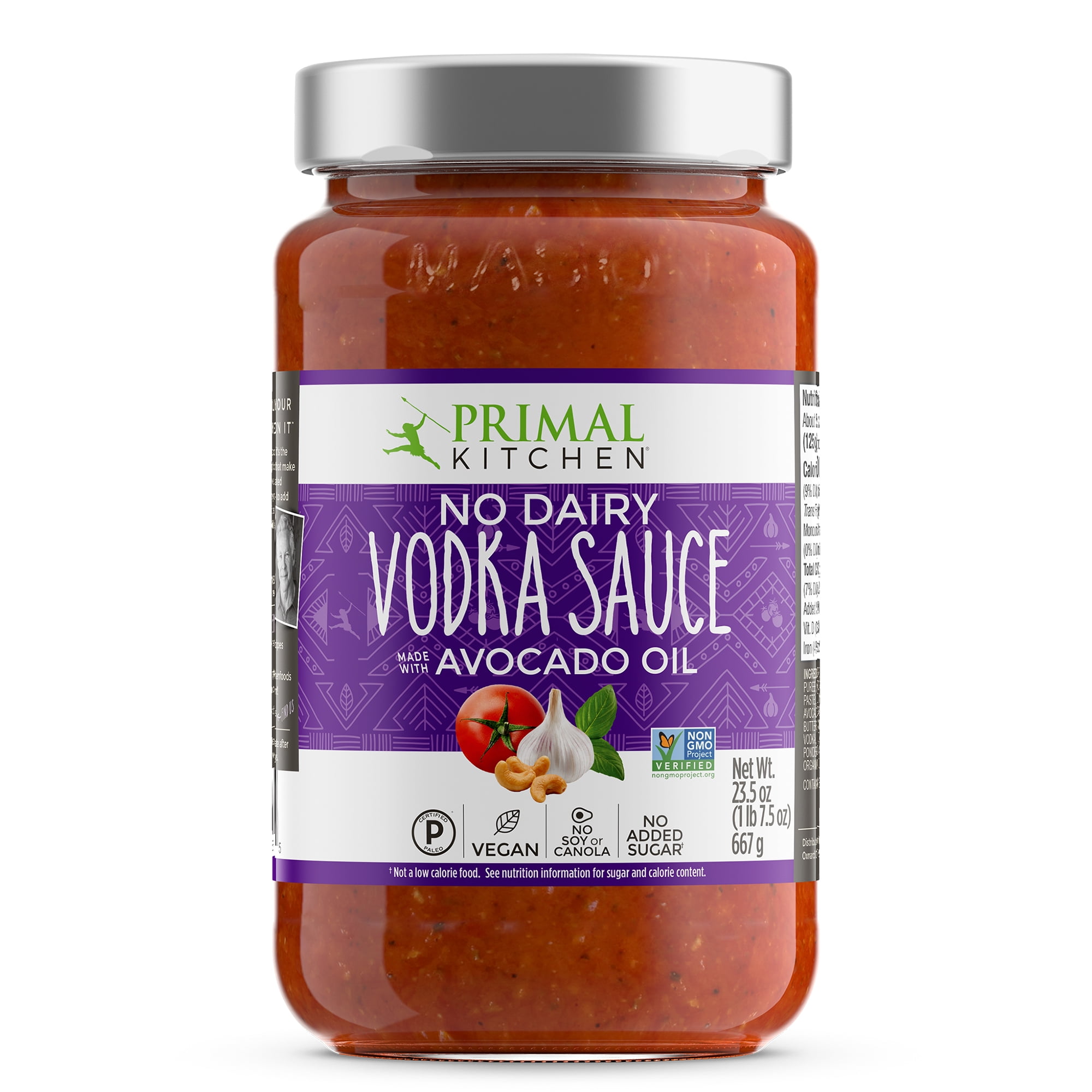 Primal Kitchen No Dairy Vodka Pasta Sauce, made with Avocado Oil, 23.5