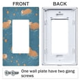 thumbnail image 3 of Yayeee Rocker Switch Wall Plate 1-Gang 4.6"x2.9" Home Decorative Outlet Cover, Capybaras Swimming, 3 of 6
