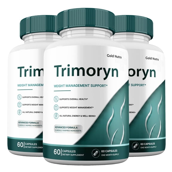 Trimoryn Capsules, Maximum Strength All Natural Formula, 60 Capsules per Bottle (3 Pack)