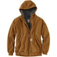 thumbnail image 1 of Carhartt Men's Rain Defender Relaxed Fit Midweight Sherpa-Lined Full-Zip Sweatshirt, 1 of 2